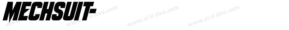 mechsuit字体转换