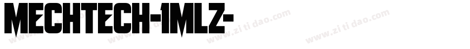 MechTech-1mlZ字体转换
