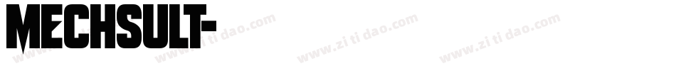 mechsult字体转换