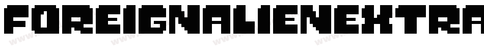 foreignalienextrabold字体转换