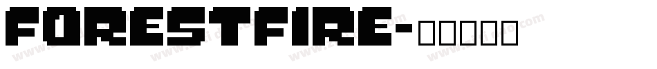 forestfire字体转换