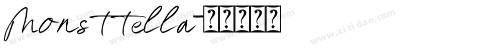 Monsttella字体转换