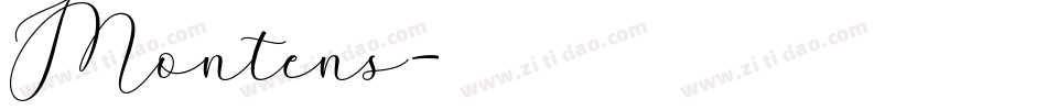 Montens字体转换