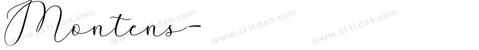 Montens字体转换