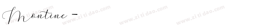 Montine字体转换