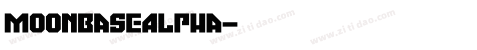 MoonbaseAlpha字体转换