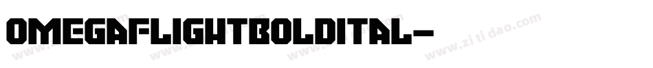 omegaflightboldital字体转换
