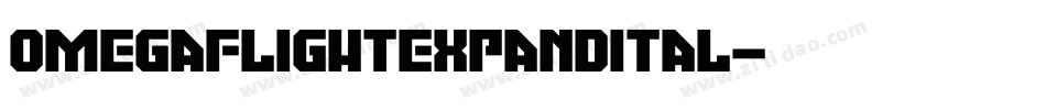 omegaflightexpandital字体转换