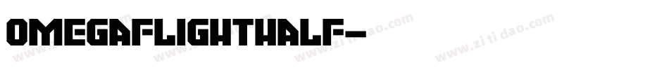 omegaflighthalf字体转换