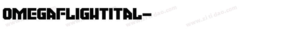 omegaflightital字体转换