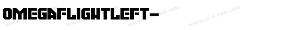 omegaflightleft字体转换