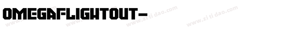 omegaflightout字体转换