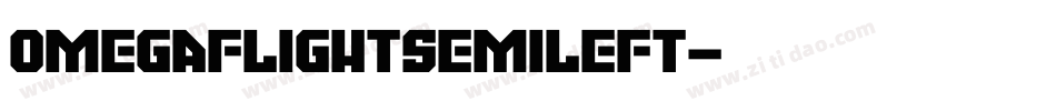 omegaflightsemileft字体转换