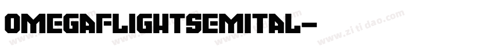 omegaflightsemital字体转换