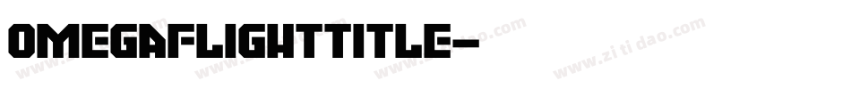 omegaflighttitle字体转换