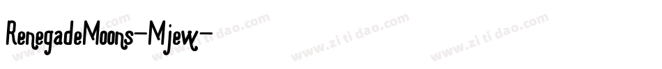 RenegadeMoons-Mjew字体转换