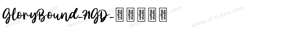 GloryBound-71GD字体转换