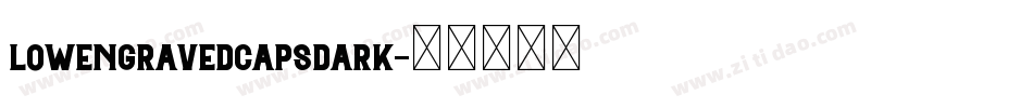 LowEngravedCapsDark字体转换