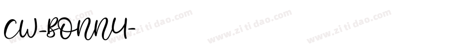 CW_BONNY字体转换