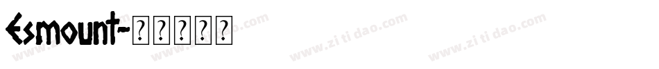 Esmount字体转换