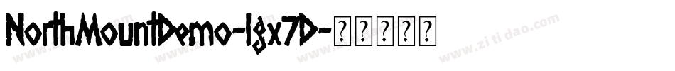 NorthMountDemo-lgx7D字体转换