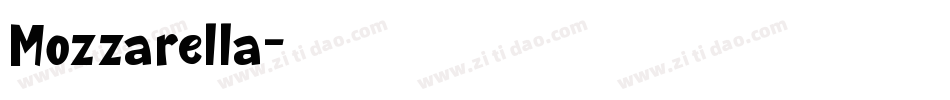 Mozzarella字体转换