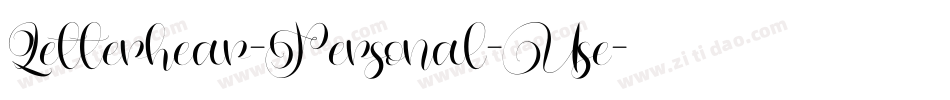 Letterhear-Personal-Use字体转换
