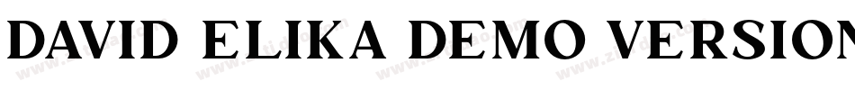 David-Elika-Demo-Version字体转换