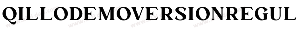 QilloDemoVersionRegular-nRve0字体转换