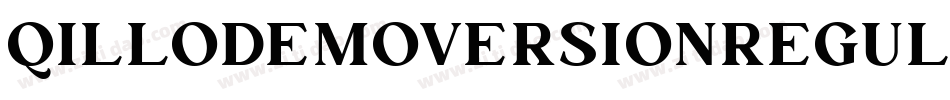 QilloDemoVersionRegular-nRve0字体转换