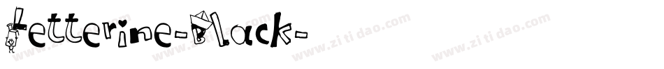 Letterine-Black字体转换