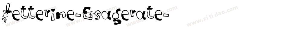 Letterine-Esagerate字体转换