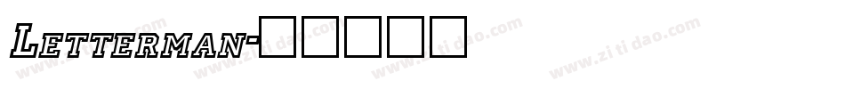 Letterman字体转换
