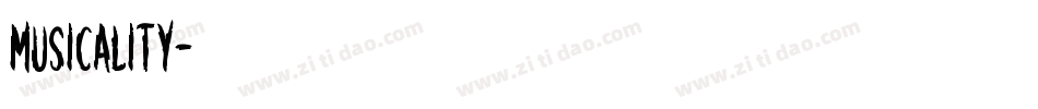 Musicality字体转换