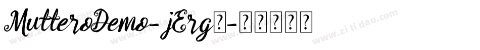 MutteroDemo-jErg0字体转换