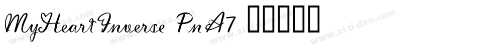 MyHeartInverse-PnA7字体转换