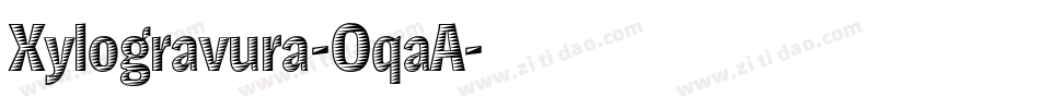 Xylogravura-OqaA字体转换