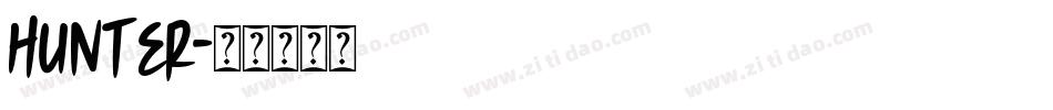 Hunter字体转换