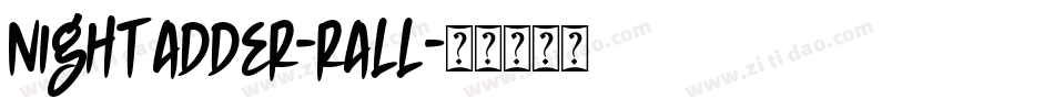 NightAdder-rALL字体转换