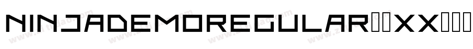 NinjaDemoRegular-2Xx8字体转换