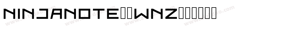 NinjaNote-8WnZ字体转换