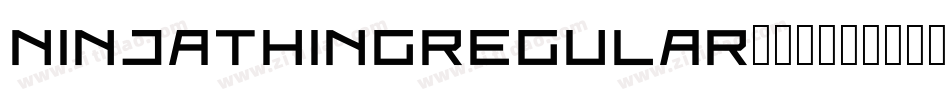 NinjaThingRegular-8522字体转换