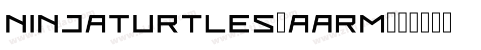 NinjaTurtles-AArm字体转换