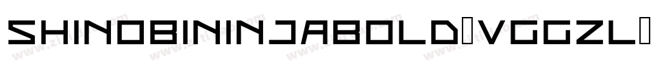 ShinobiNinjaBold-VGGZl字体转换
