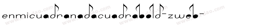 EnMiCuadraNadaCuadraBold-ZweB字体转换