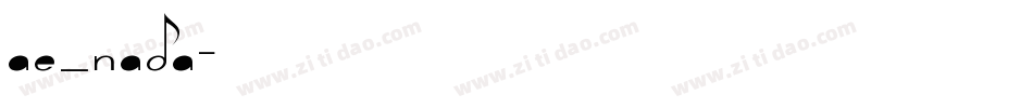 ae_Nada字体转换