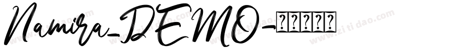 Namira_DEMO字体转换