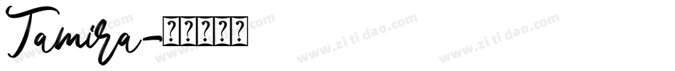 Tamira字体转换