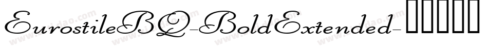 EurostileBQ-BoldExtended字体转换