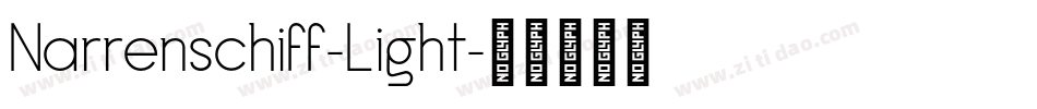 Narrenschiff-Light字体转换